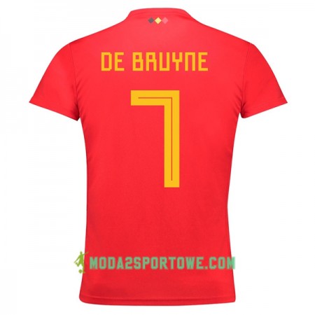 Koszulka Belgia De Bruyne 7 Mistrzostwa Świata 2018 Domowe Stroje Piłkarskie